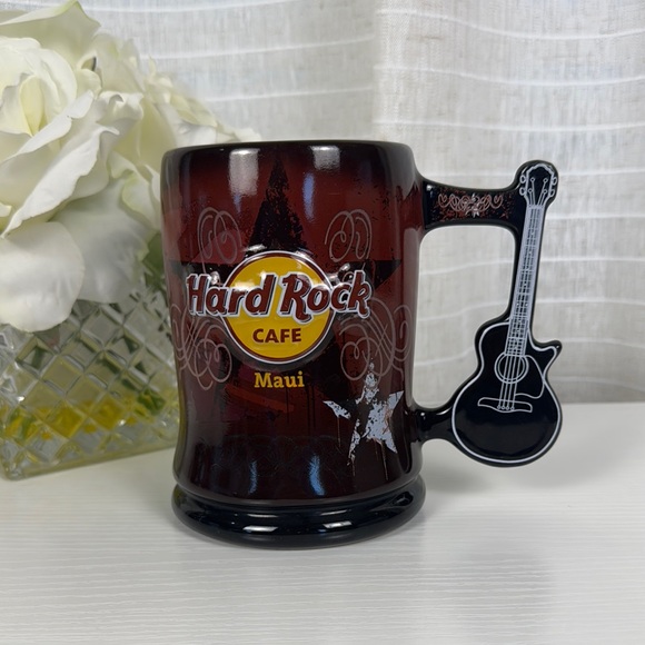 Hard Rock Cafe Other - Hard Rock Guitar 🎸 Handle Mug Maui with Star Design